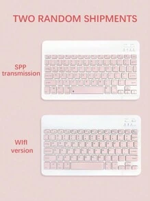 Mini Clavier Sans Fil Carré De 10 Pouces Avec Touche, Universel Pour Téléphones Portables/ipads Avec Fonction De Sourdine Et Compatible Avec Trois Systèmes D'exploitation.