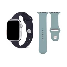 SEV Soft Silicone Strap Compatible With Apple Watch Ultra 49mm And Smartwatch 45 44 42mm/38 40 41mm - 藏蓝色 - 查看 3
