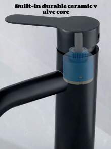 1 Pc Stainless Steel Single Lever Single Hole Bathroom Basin Sink Faucet ,Hot And Cold Water Faucet,Single Handle Bathroom Sink Faucet Black , Brushed Gold   Basin Mixer Tap  Laundry Vanity Sink Faucet  Cold And Hot Mixed Water Basin Lavatory Faucet