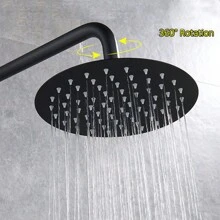 手持花洒 家居浴室装饰 - 黑色 - 查看 3