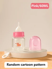 1pc Cartoon Design Baby Bottle For Newborn Kitten Puppy Pet Feeding Milk Bottle With Nipple