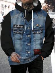 Mönstrade leggings - Inte denimtyg