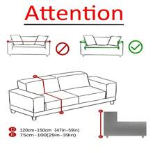 1 件荷叶边裙式弹力全盖沙发套，涤纶，适合所有季节，现代简约设计 - 淺灰色 - 查看 4