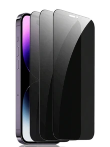 3 Stück Datenschutzblende - Höchster Datenschutz, robuster gehärteter Glas Bildschirmschutz - universell kompatibel mit iPhone 16 15 14, 11, 12, 13, 15, Pro, Max, Mini, 7, 8, Plus, X, XR, XS MAX Se