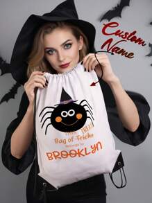 1 pieza Bolsa personalizada de Halloween y bolsas personalizadas para trick or treat, perfectas para llevar todos tus dulces de Halloween! Bolsa de transporte con diseño de fantasmas con nombre personalizado, bolsa de dulces de Halloween personalizada. Regalo de aniversario, regalo de San Valentín, regalo de cumpleaños, regalo para la mejor amiga, regalo para mamá, regalo para novia, regalo para ella, regalo para esposa, regalo de Navidad, regalos del Día de Halloween, regalos de Acción de Gracias, Feliz Día de Halloween