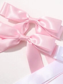 1 chiếc nơ ruy băng thủ công in chữ tùy chỉnh Phụ kiện tóc, Thích hợp sử dụng hàng ngày, Phụ kiện tóc cưới, Màu sắc tươi sáng mùa xuân hè - Nhiều màu - Xem 3