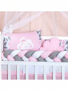 COMPLETE AMERICAN AND NATIONAL SLIM BABY CRIB KIT, FITS CRIB WITH MATTRESS UP TO 130CM X 70CM PROMOTION - 粉紅雲 - 查看 2