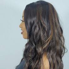 Wavy Lace Wig Premium Organic Fiber Wig RAFA-NONV24 70CM - 棕色 - 查看 4
