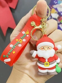 1 móc chìa khóa tuần lộc ông già Noel người tuyết nhiều màu Giáng sinh, trang trí lễ hội thích hợp cho cây thông Noel, móc chìa khóa ô tô & phụ kiện - Nhiều màu - Xem 7