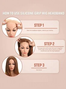 1 Stück Hautfarbenes tragbares rutschfestes Silikon Haarband Perückenkappe, Rückkehr zur Schule, Reise-Urlaubsartikel, Haarzubehör für Frauen, Haarkräusler, Lockenbürste, Lockenwickler, Produkte für lockiges Haar, Lockenstab, Lockenwickler für Haarkräuselung, Werkzeuge für lockiges Haar, Haarwickler, Haarwickler, Lockiges Haar, Hitzefrei Locken, Hitzefrei Locken, Haarkräusler, Friseur, Haarkräusler, Friseurzubehör, Lockenwickler, Produkte für lockiges Haar, Lockenstab, Lockenwickler für Friseurausrüstung, Zubehör, Haarkräuselung, Werkzeuge für lockiges Haar, Haarwickler, Weihnachten, Hitzefrei Wellen, Reiseessentials, Reiseessential, Frisur, Friseurhandwerk