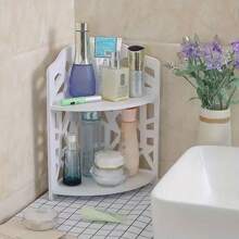 One Corner Storage Shelf, Bathroom Toiletries Storage Shelf, Bedroom Desk Magazine And Book Storage Shelf, Daily Necessities, Cosmetics Storage Shelf, Home Storage Storage, Kitchen Bathroom Bedroom Supplies (2/3 Floor, Triangle) Bathroom Decor Summer