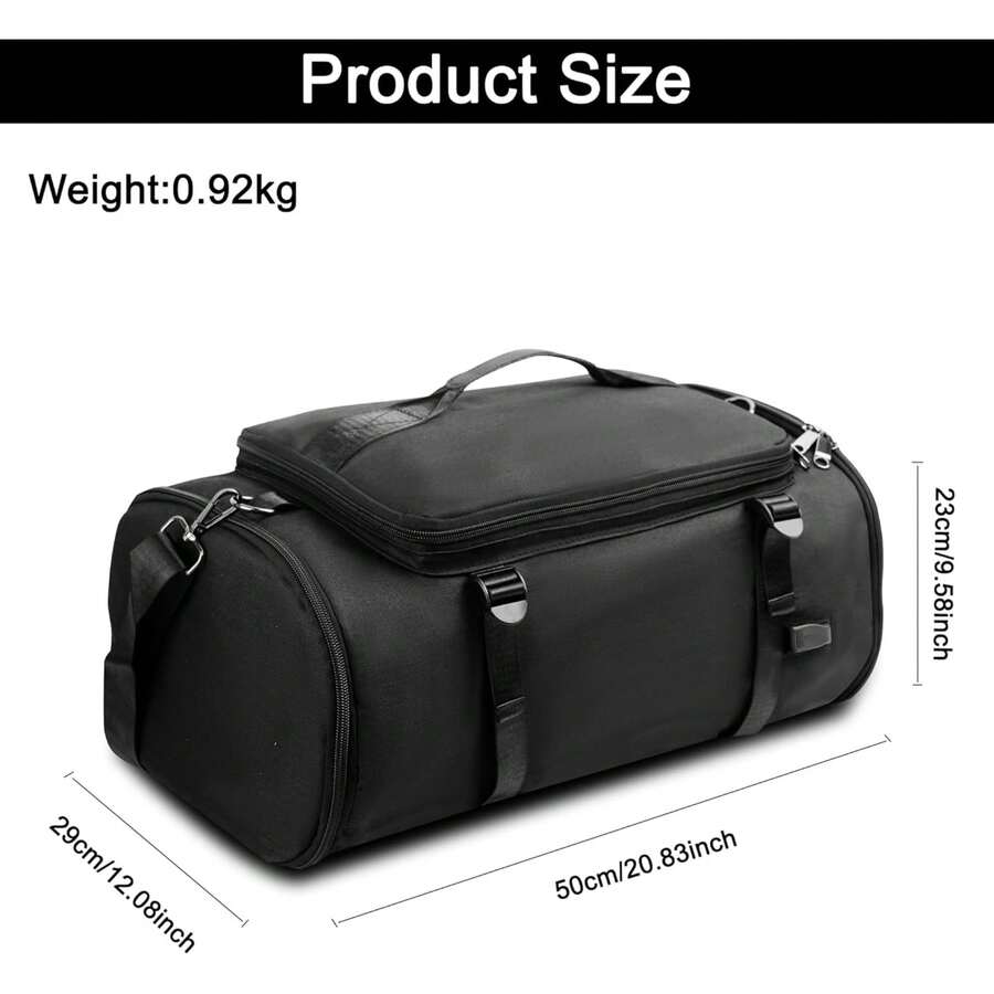 Gym Bag For Men And Women, 40L Waterproof Sports Travel Duffel Bag With