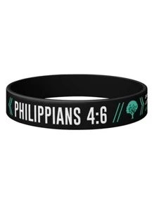 christian bible verse john philippians rubber bracelet silicone wristband
