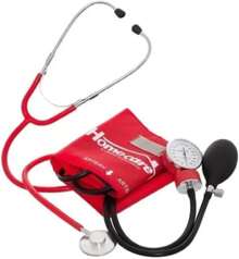 KIT BAUMANÓMETRO CON ESTETOSCOPIO PROFESIONAL - SIMPLEX - HOMECARE 2000 - Rojo - Ver 1
