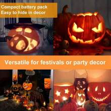 1/7/18 LED银线串灯，带电池，星月灯串 - 非常适合DIY婚礼、派对、卧室、万圣节、圣诞节、感恩节、情人节和母亲节装饰 - 暖白光 - 查看 7