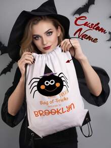 1 pieza Bolsa personalizada de Halloween y bolsas personalizadas para trick or treat, perfectas para llevar todos tus dulces de Halloween! Bolsa de transporte con diseño de fantasmas con nombre personalizado, bolsa de dulces de Halloween personalizada. Regalo de aniversario, regalo de San Valentín, regalo de cumpleaños, regalo para la mejor amiga, regalo para mamá, regalo para novia, regalo para ella, regalo para esposa, regalo de Navidad, regalos del Día de Halloween, regalos de Acción de Gracias, Feliz Día de Halloween