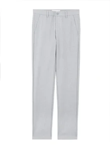 ANTONIO STORE "Men's Twill Trousers Tailored Sport Fine Knife Pocket Built-In Pocket - 淺灰色 - 查看 4