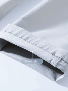 ANTONIO STORE "Men's Twill Trousers Tailored Sport Fine Knife Pocket Built-In Pocket - 淺灰色 - 查看 5