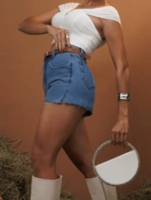 Women's Jeans Shot - 藍色 - 查看 2