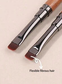 klimonla 1支底胶刷，日本专业短毛小方头光疗笔，高端檀木刷，美甲沙龙专用工具