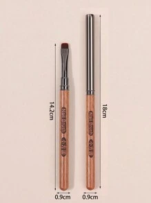 klimonla 1支底胶刷，日本专业短毛小方头光疗笔，高端檀木刷，美甲沙龙专用工具