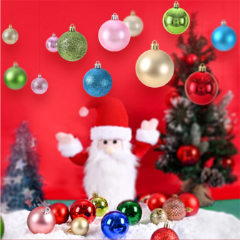 24Pcs/Set 3cm Christmas Ball Christmas Tree Decoration Ornaments For New Year Halloween For Home Decor Christmas Pendant Ball Accessories