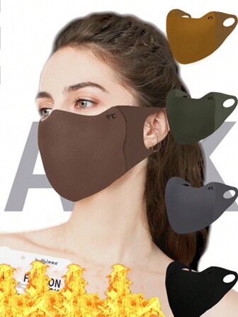 1 件男女通用冬季面罩，防风、防紫外线、保暖、可重复使用泡沫滑雪面罩，适合骑自行车、骑摩托车和滑雪