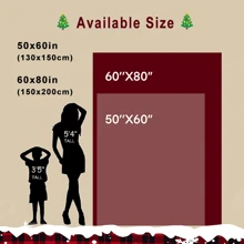 1 szt. spersonalizowany koc polarowy z nadrukiem i zdjęciem na prezent świąteczny dla rodziny i przyjaciół - dostępny w 2 rozmiarach - kolor zdjęcia - Zobacz 5