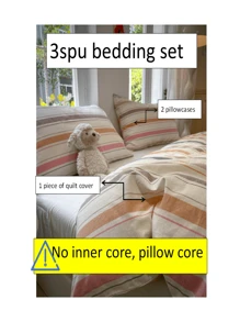 3pcs New Soft & Skin-Friendly Pre No-Label Style Bedding Set - Grey - View 4