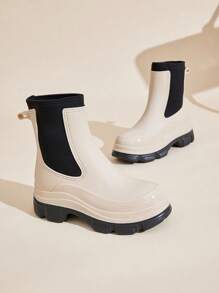 New Design Women Waterproof Rain Boots, Rubber Boots, Anti-Slip Soft Bottom Galoshes