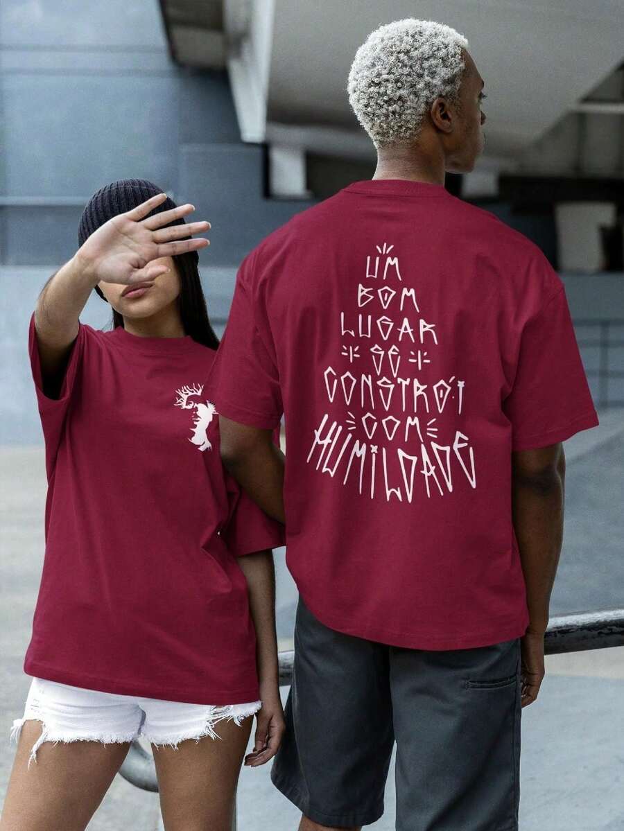 Unisex T-Shirt A Good Place National Rap 100% Cotton - Màu Đỏ Sâu - Xem 1