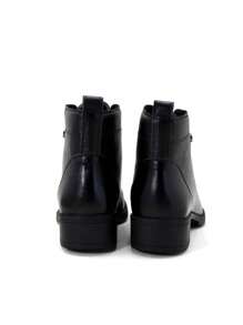 Women's Ankle Boot Lace-Up Lirom Comfortable Low Shaft - 黑色 - 查看 4