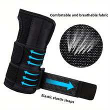 Đai cố định cổ tay có thể điều chỉnh kèm nẹp, dùng cho đau/chấn thương/bong gân cổ tay, viêm gân ngón tay cái, hội chứng ống cổ tay, viêm khớp, hỗ trợ cổ tay khi chơi thể thao, băng bó nén, nẹp áp lực kép - Xám - Xem 3