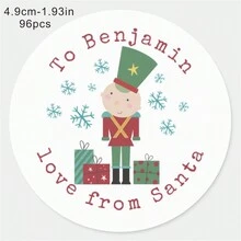 96 件万圣节恐怖木乃伊不给糖就捣蛋经典圆形贴纸着迷万圣节经典圆形贴纸可爱水彩生日万圣节经典圆形贴纸，圣诞节 - 彩色 - 查看 32