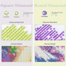 [Customized] 1pc Photo Custom Diamond Painting 5d Diy Rhinestone Family Photo And Pets Pictures Full Square Diamond Home Decoration - Multicolor - View 3