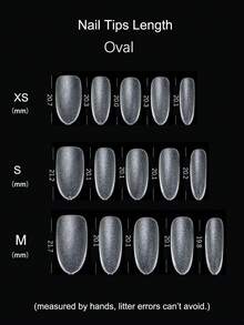 10pcs Oval Short 100% Handmade Press On Nails High Glossy Rhinestones Irregular Nail Decoration Nude Color Manual Nails Fake Nail Tips Reusable Nails For Party And Bride Nail Art Design Nail Products - Apricot - View 6