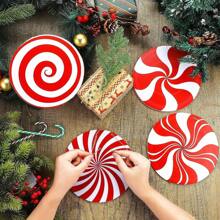 6pcs Big Size Candy Themed Decorations - Waterproof Outdoor Decor, For Porch And Tree | Easy Hanging Festival Yard Decor, Valentine Day, Gift Home Decor Christmas Decorations Room Decor Christmas - Multicolor - View 3