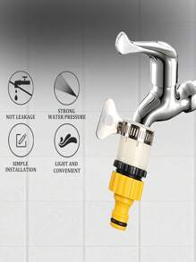 1 件装高压洗车喷枪多功能水喷枪花园软管喷枪带耐用 3 个连接器和泡沫罐方便软管喷嘴喷雾器用于洗车、草坪和花园、植物浇水、清洁配件带储物容器 - 黑色 - 查看 8