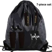 7-Piece FS Football Accessory Combination Package, Including Drawstring Bag, Football Leg Guards, Knee Guards, Sports Training Socks, 2 Bandages, And Ankle Protection Cover, Suitable For Multiple Sports Such As Basketball And Football, Easy To Carry, And Protects The Legs - Multicolor - View 12