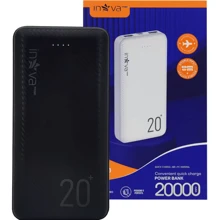 Portable Charger Power Bank Fast 20000mah 2 Outputs Inova Original - 黑色 - 查看 1