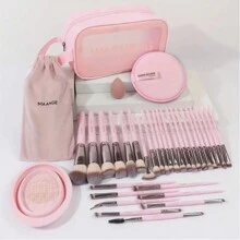 Set de brochas de maquillaje profesional MAANGE, kit de 35 piezas con 30 brochas - Rosa - Ver 1
