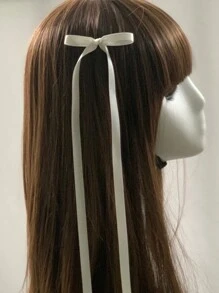 6 chiếc kẹp tóc nơ ruy băng grosgrain nhiều màu sắc dành cho nữ, có đuôi dài mềm mại, kẹp bên hông bằng ruy băng lụa Pháp cho tóc đuôi ngựa và phụ kiện tóc cho bé gái, kẹp càng cua, kẹp tóc, đồ dùng học tập, phụ kiện đội đầu, ghim cài tóc - Nhiều màu - Xem 8