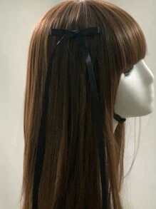 6 chiếc kẹp tóc nơ ruy băng grosgrain nhiều màu sắc dành cho nữ, có đuôi dài mềm mại, kẹp bên hông bằng ruy băng lụa Pháp cho tóc đuôi ngựa và phụ kiện tóc cho bé gái, kẹp càng cua, kẹp tóc, đồ dùng học tập, phụ kiện đội đầu, ghim cài tóc - Nhiều màu - Xem 6