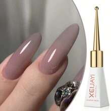 XEIJAYI 1pc 10Ml Long-Lasting Eggshell Glue Gel Nail Polish UV/LED Soak Off Gel Nail Polish For Nail Art DIY Salon Home Holiday Gift For Women - 藕粉色 - 查看 2