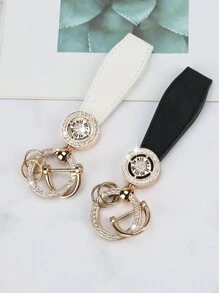 1pc Fashion Roman Numeral Keychain, Car Key Chain With Anti-Lost O-Ring, Minimalist Key Ring Lanyard Keyring, Unisex - one-size - View 7