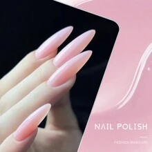 XEIJAYI 1pc 10Ml Long-Lasting Eggshell Glue Gel Nail Polish UV/LED Soak Off Gel Nail Polish For Nail Art DIY Salon Home Holiday Gift For Women - 粉色 - 查看 4