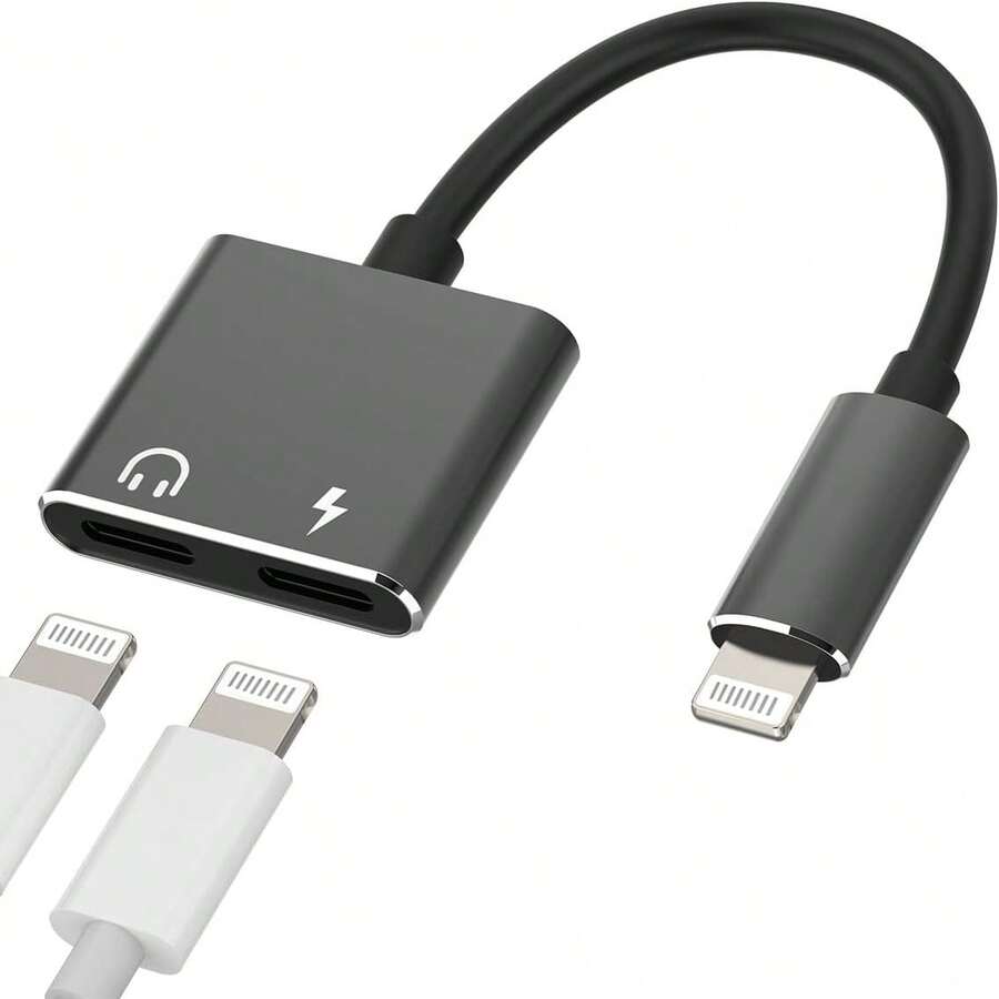 Gmobi Gmobi Compatible With Iphone 14 Headphone Adapter, Dual Lightning