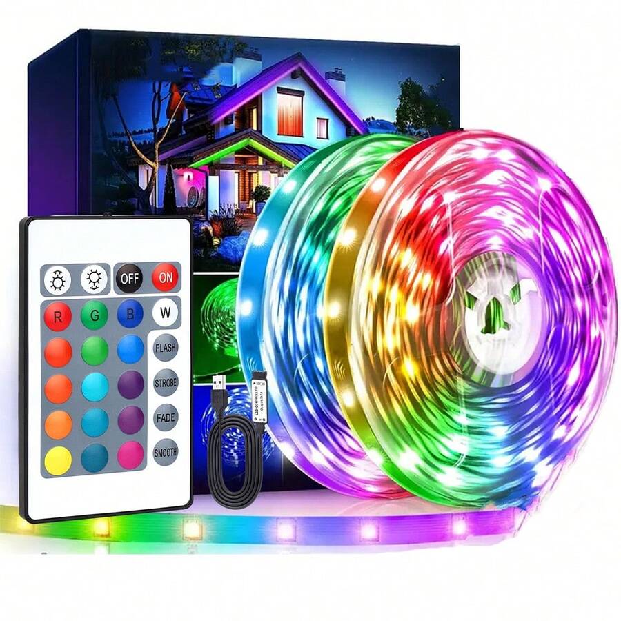 LED Strip Smart Light Bar With Control Remote, RGB LED Lights 5v For