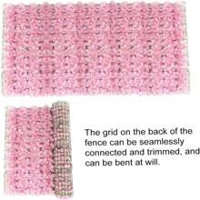 1pc, Artificial Flower Wall Panel, Artificial Petals Fence, Elegant Decor, Home Decor, Events Backdrop, Outdoor & Indoor Wall Decor, Garden Decor, Easy Installation, Valentine Day, Gift Gifts Birthday Graduation