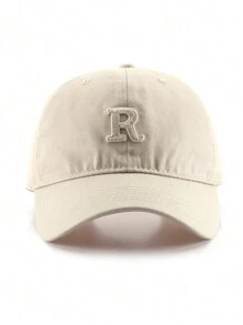 1pc Unisex Embroidered Capital Letter R Fashion Baseball Cap - Multicolor - View 19